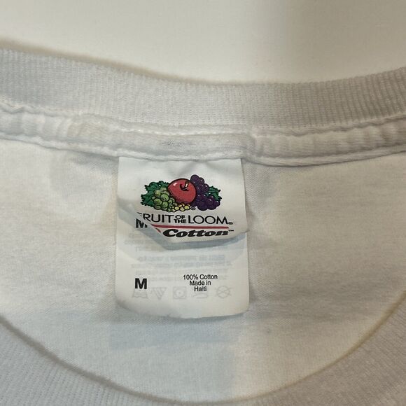 Manchester City FB Shirt Adult Medium White Short Sleeve Soccer Club Logo Tee - Picture 7 of 12